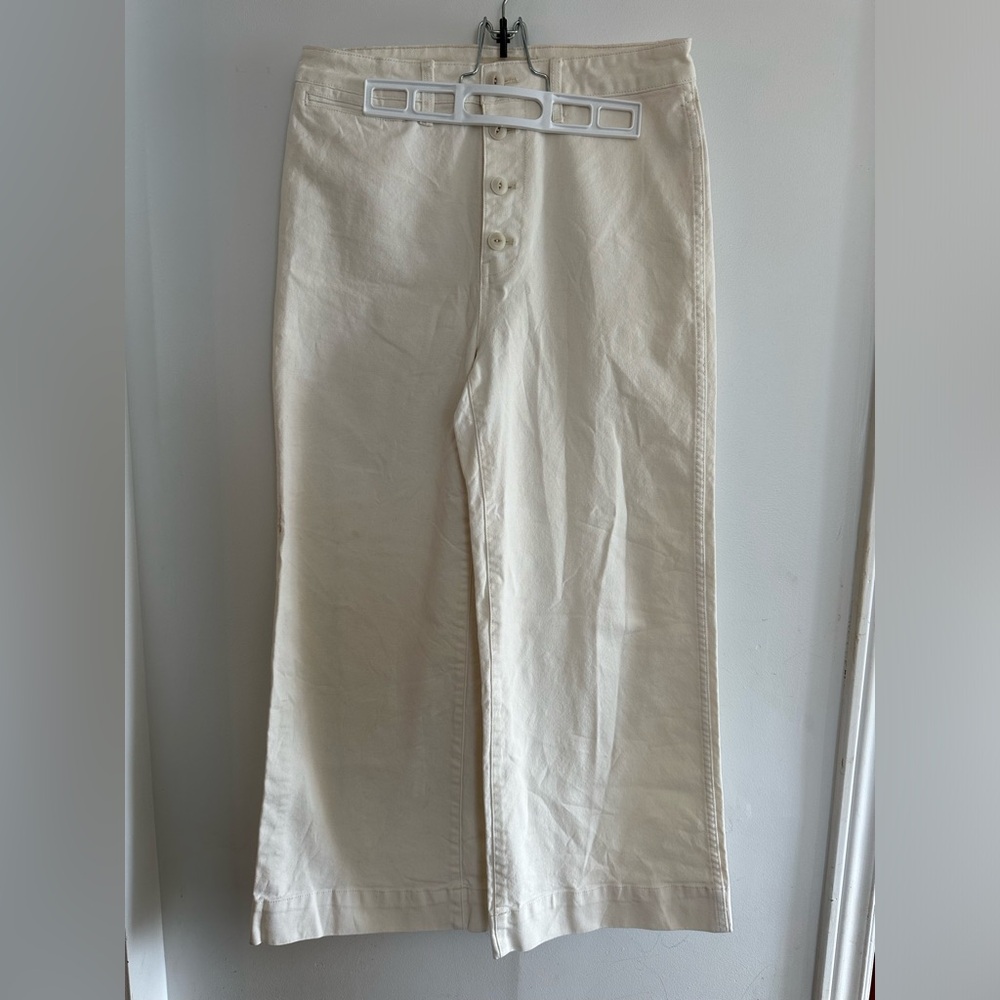 Madewell Emmett Wide Leg Canvas Cropped Pants